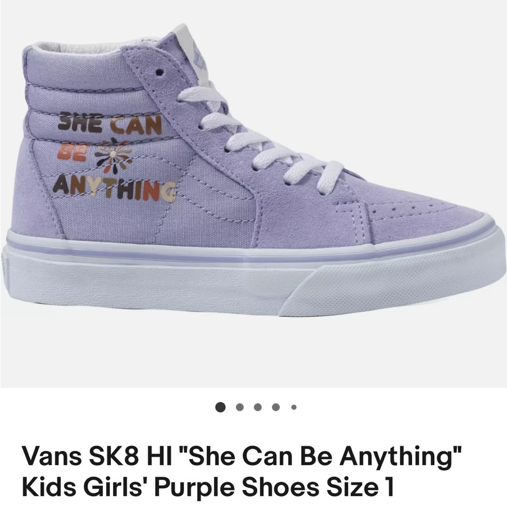 Vans Sk8 purple high tops